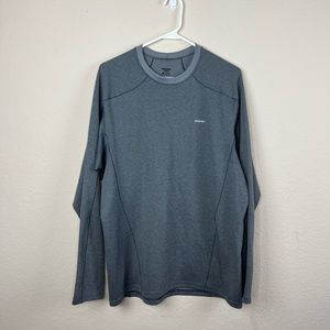 Patagonia Capilene Midweight Crew long sleeve shirt gray Size large